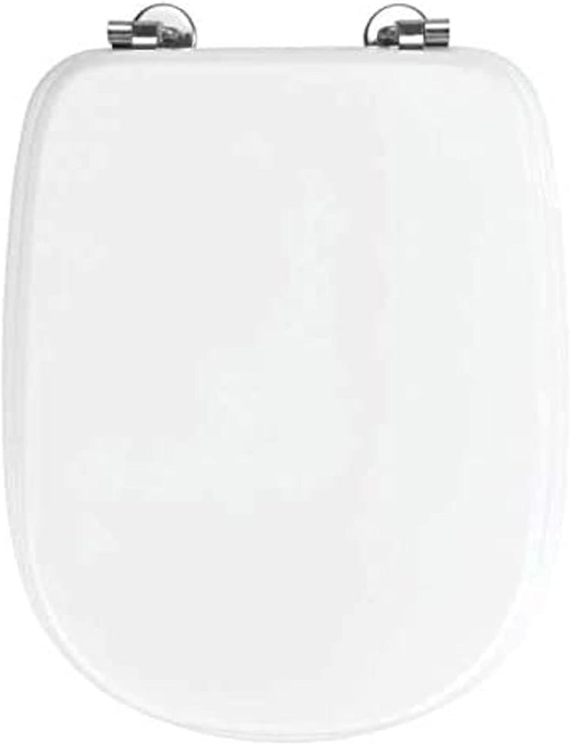 WENKO WC-Sitz Sianna, Toilettensitz aus feuchtigkeitsresistentem, porenfreiem MDF, Befestigung aus r