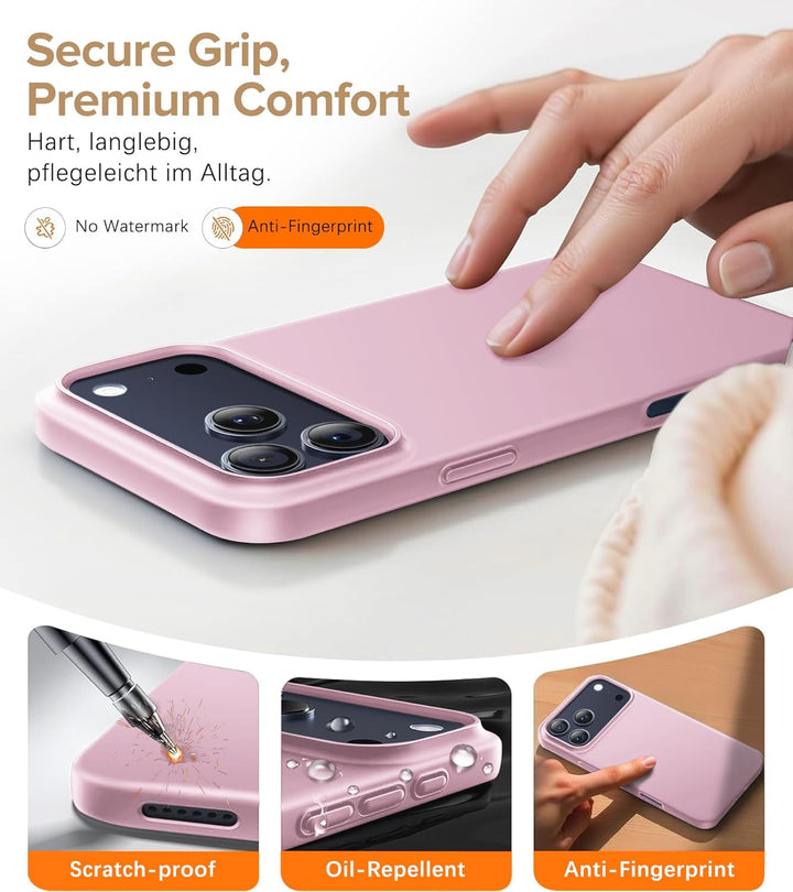 sqgylgl Ultradünne Hülle für iPhone 17 Pro 5G, Extrem Dünn Matte Finish Handyhülle PC Schale [Anti-F