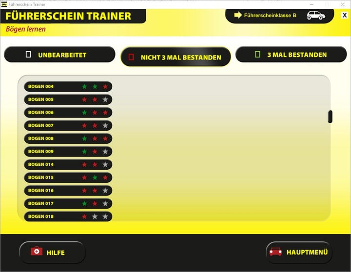 Führerschein Trainer 2025 - Original amtlicher Fragebogen