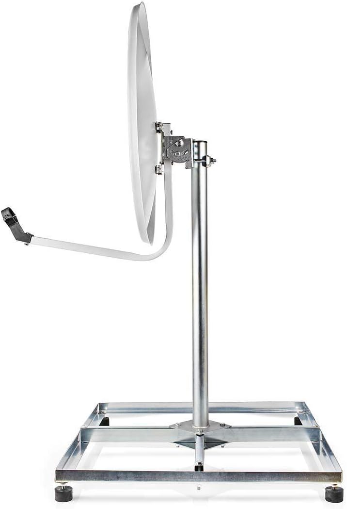 Nedis - Satellit Ständer Balcon - 4 x 30 x 30 cm - Galvanisiertem Stahl - Silver 4 x 30 x 30 cm Silb