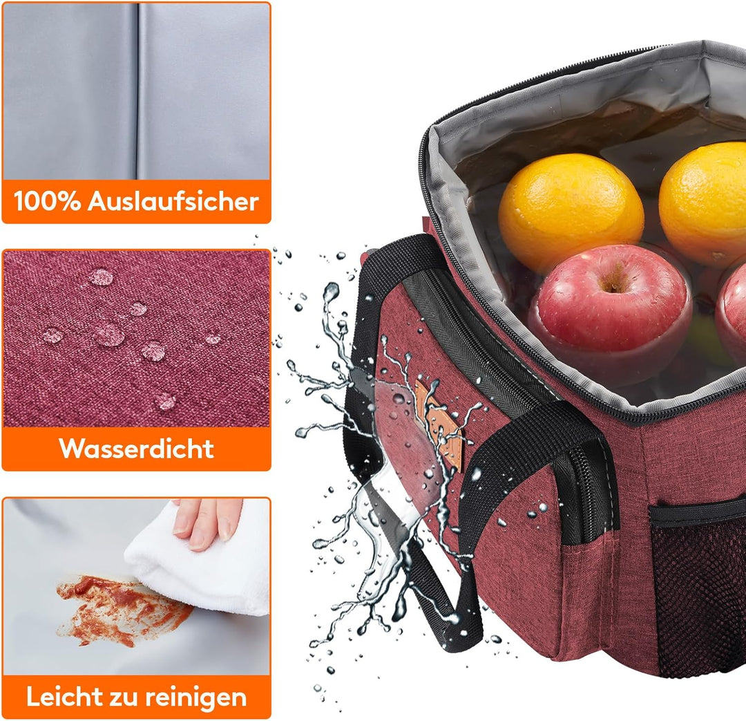 Lifewit Kleine Kühltasche, 8,5L, Isolierte Lunchtasche, Faltbare Lunch-Tasche, tragbare Brotdose für