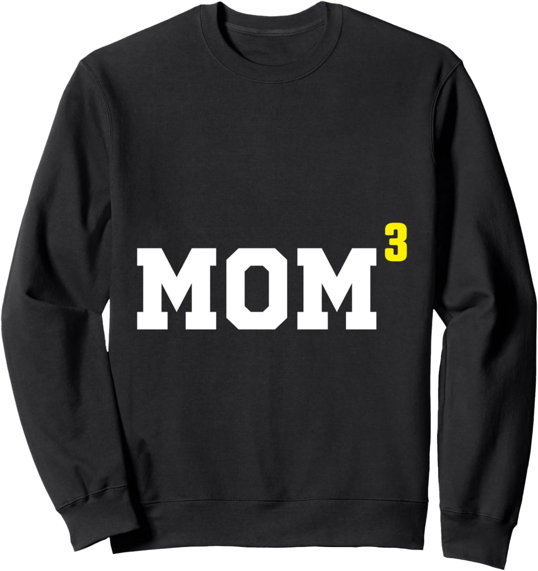 Mutter Drillinge Drei Kinder Mama Mutti Erziehung Frau Sweatshirt