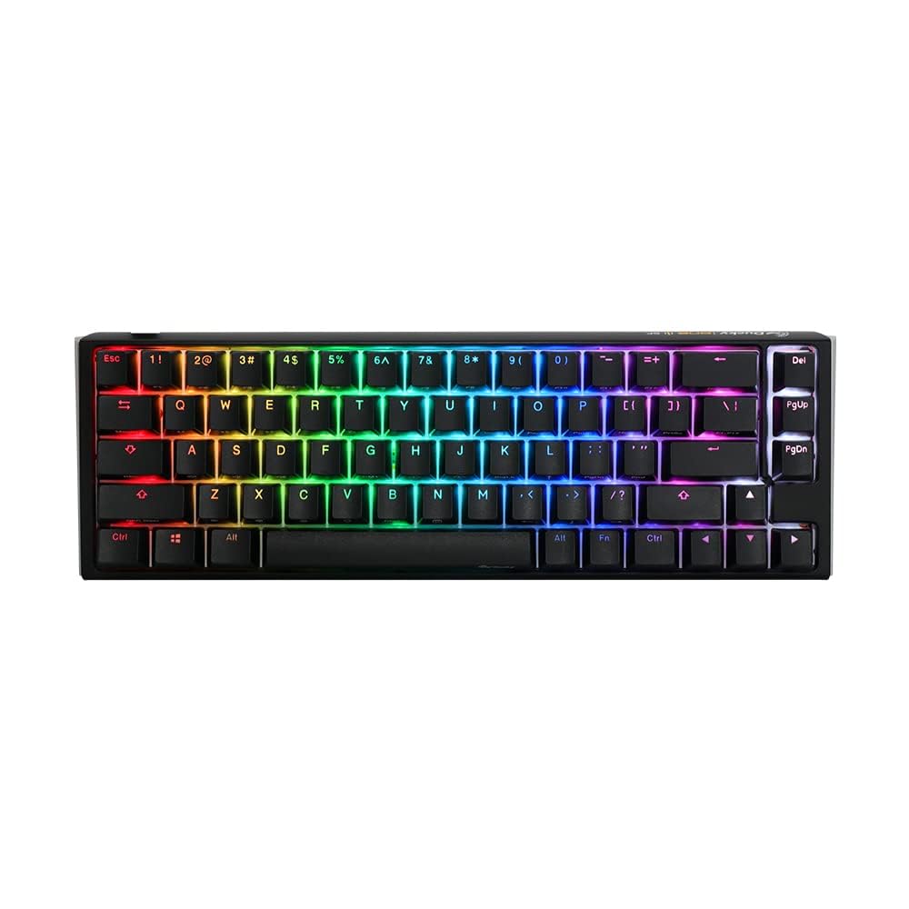 Ducky One 3 Classic Black/White SF Gaming Tastatur, RGB LED - MX-Red (US) schwarz, schwarz