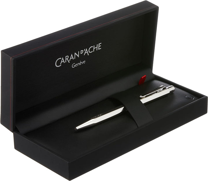Caran d´Ache 0890.487 Ecridor Retro Kugelschreiber Silber, 1 Stück (1er Pack), Kugelschreiber