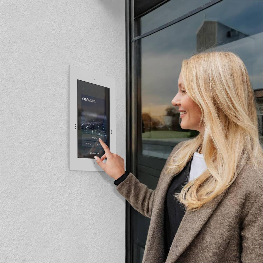 Metzler Türsprechanlage mit Kamera & Gesichtserkennung - Anschluss LAN + 12V DC - 1-500 Parteien - V