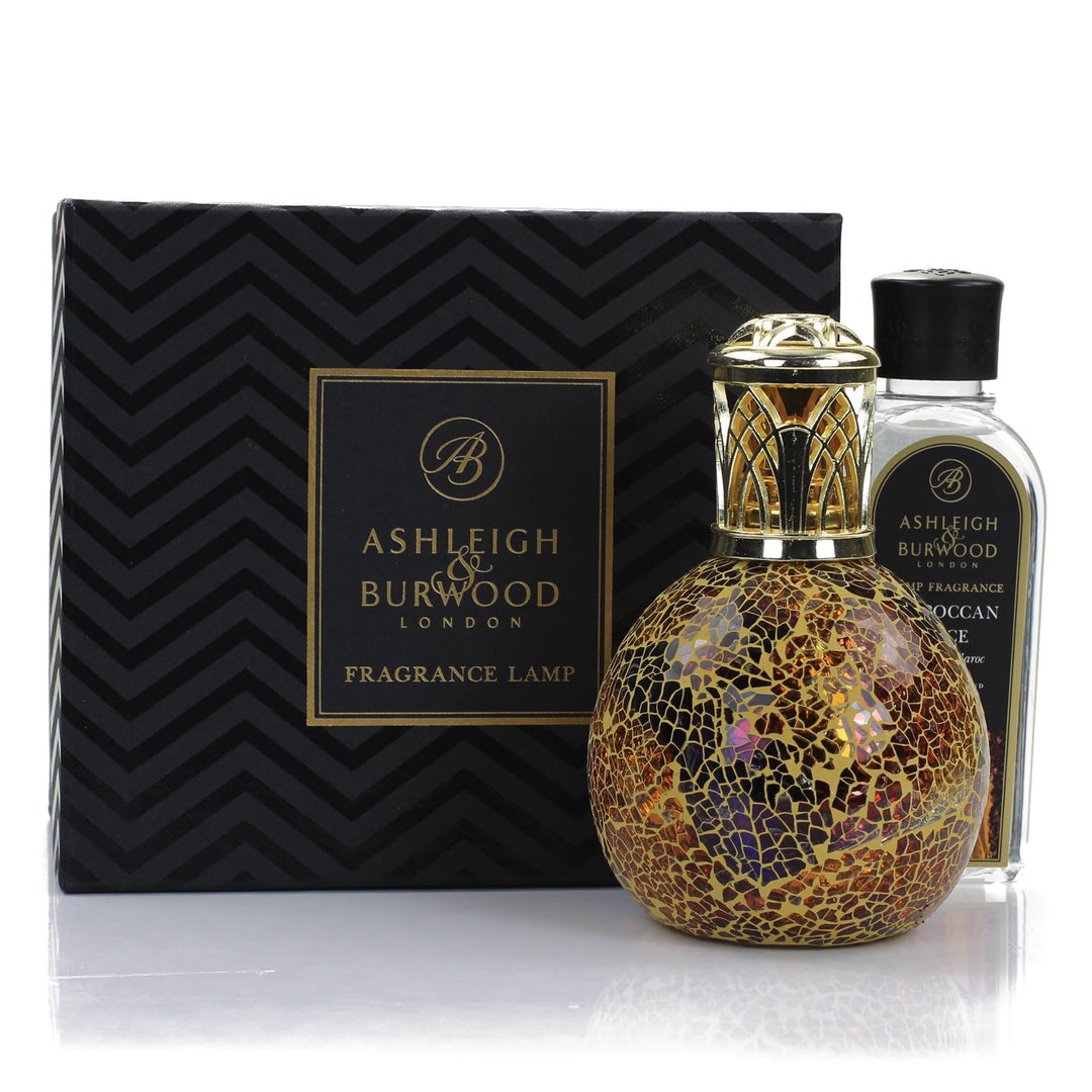 ASHLEIGH & BURWOOD Duft Lampe Geschenkset - Ägyptische Sonnenuntergang Lampe & Marokkanische Gewürze