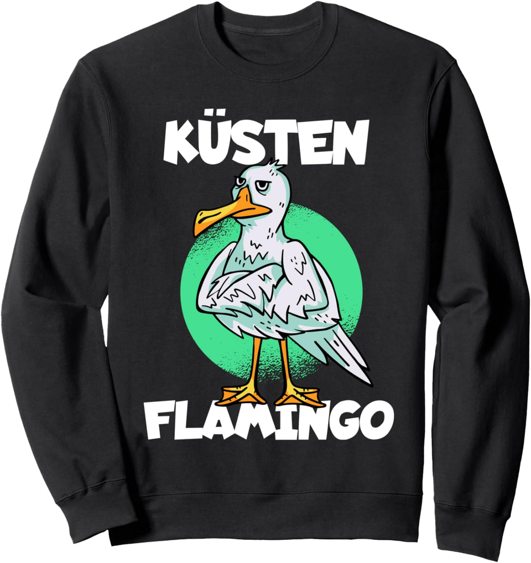 Küsten Flamingo Möwe Küste Sweatshirt
