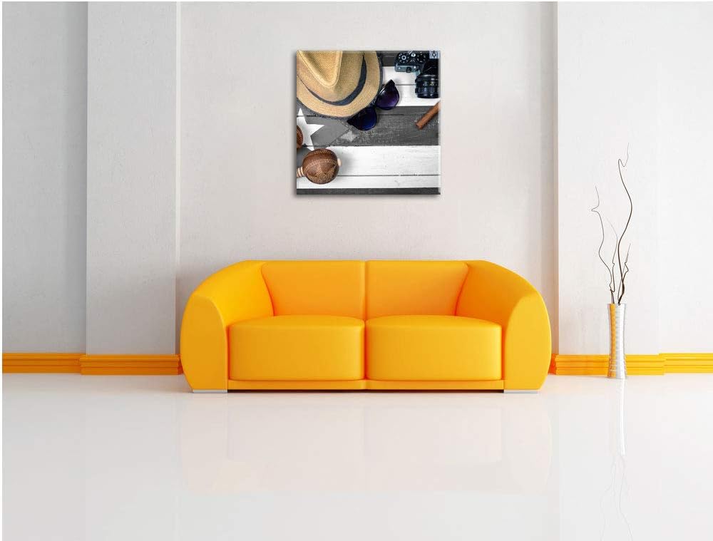 Pixxprint Stillleben Kubazigarren als Leinwandbild/Grösse: 70x70 cm/Wandbild/Kunstdruck/fertig bespa