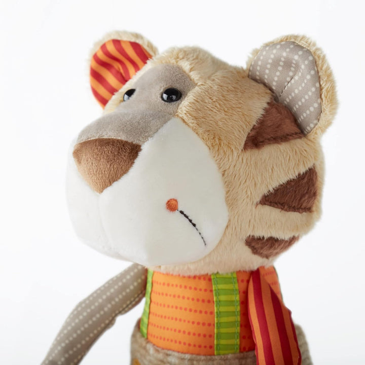 SIGIKID 42852 Stofftier Tiger Patchwork Sweety Kuscheltier zum Spielen & Schmusen aus weichem Materi