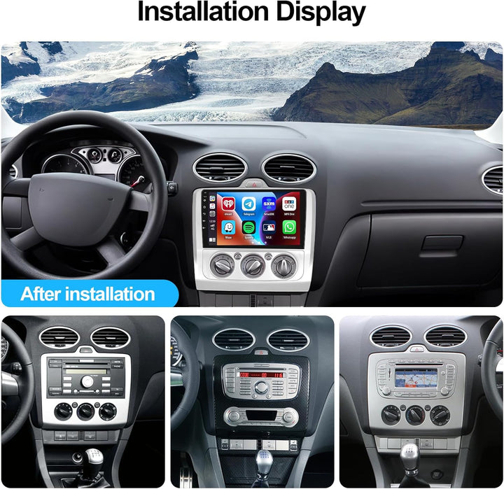 2G+32G CAMECHO Android 13 Autoradio mit Navi für Ford Focus Exi MT 2 3 Mk2/Mk3 2004-2011,9 Zoll Bild