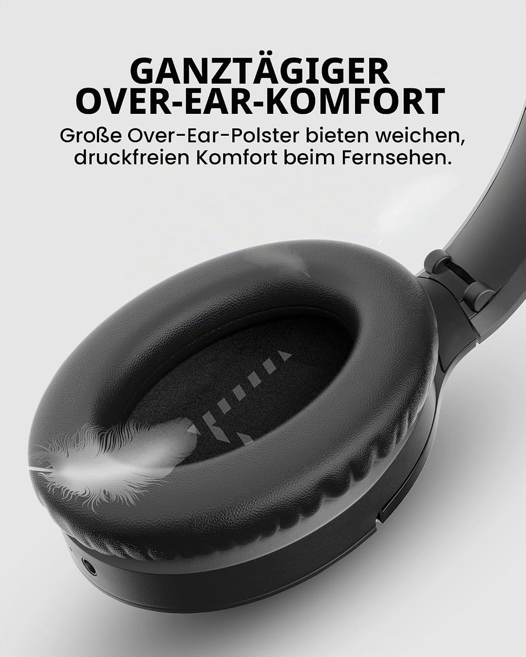 Avantree Duet Aura – Auracast Dual Wireless Kopfhörer für TV mit HDMI ARC, TV-Audiosystem für Senior