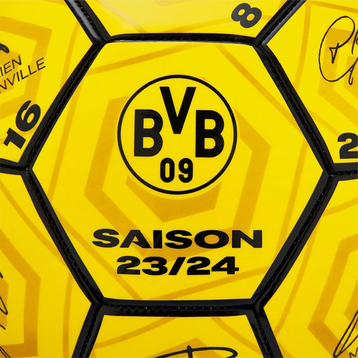 Borussia Dortmund Unisex Jugend BVB Unterschriftenball 2023/24 Fussball, Gelb, 5 Single, Single