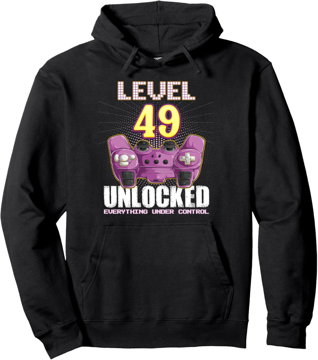 Geburtstag 49 Jahre alt Gamer Frauen Männer Jungs & Mädchen Pullover Hoodie