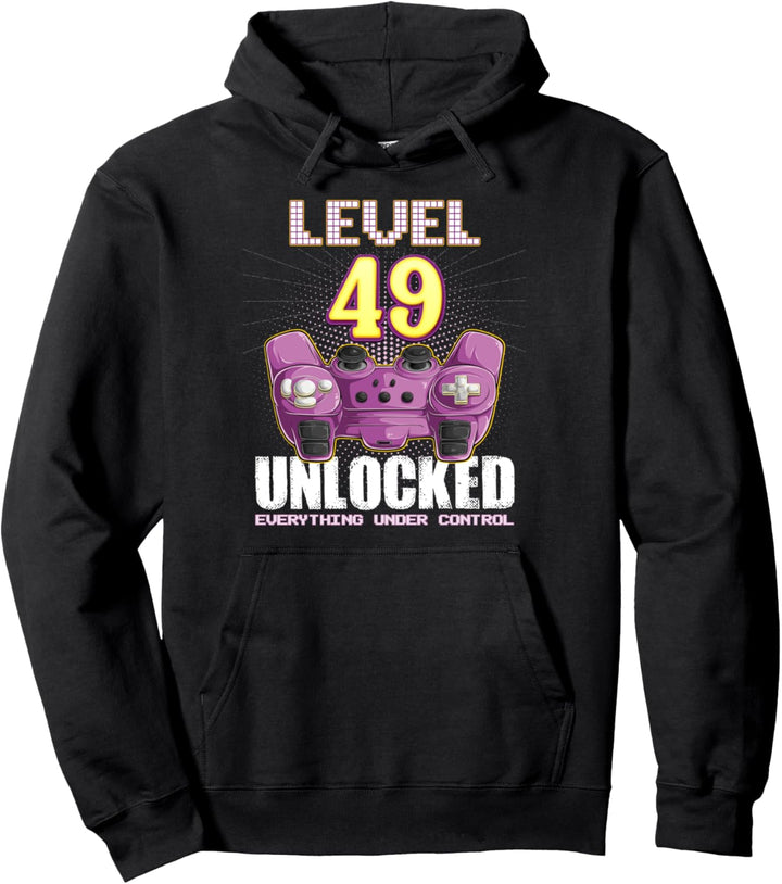 Geburtstag 49 Jahre alt Gamer Frauen Männer Jungs & Mädchen Pullover Hoodie