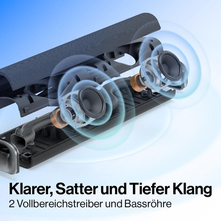 OXS Thunder Lite PC-Gaming-Soundbar, Soundbars für Fernseher mit Virtuellem Surround-Sound, 2 Breitb