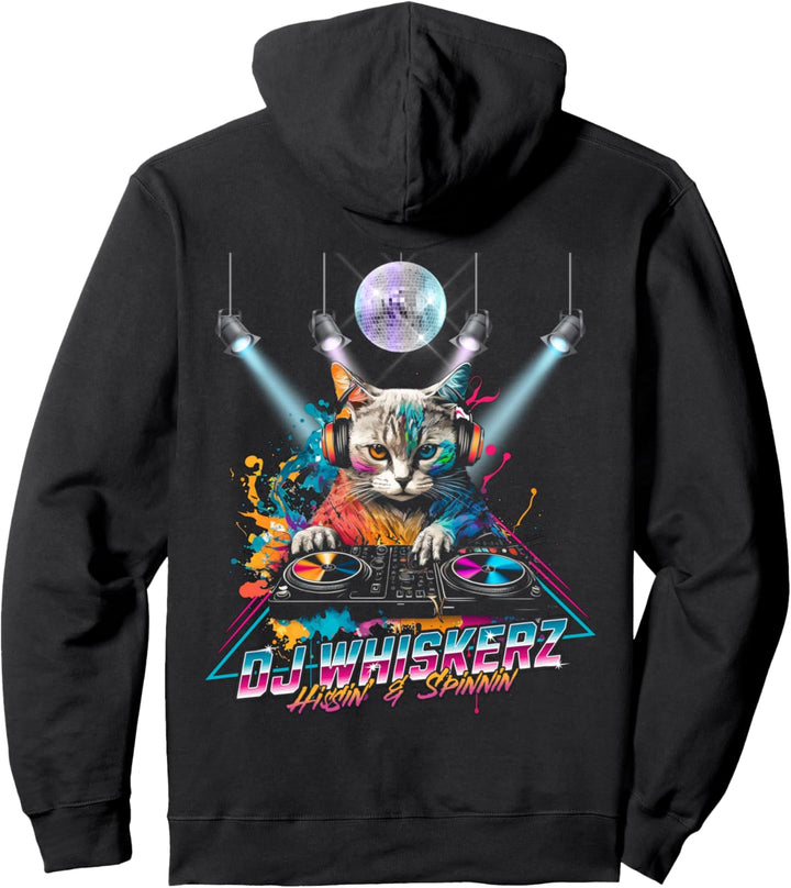 DJ Whiskerz Hizzin & Spinnin Cat EDM Elektronische Tanzmusik Pullover Hoodie