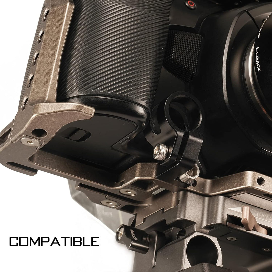 Tilta 15 mm seitlicher Einzelstangenhalter für Tilta Bmpcc 4K Kamerakäfig TA-SRA-15-G