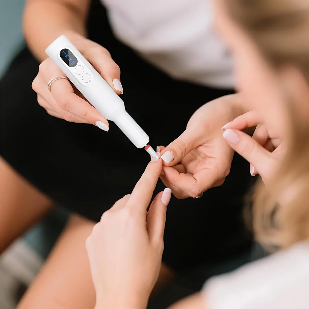 Nagelfräser Kabellos, Professioneller Elektrische Nagelfeile für Gelnägel Acrylnägel Maniküre Pedikü