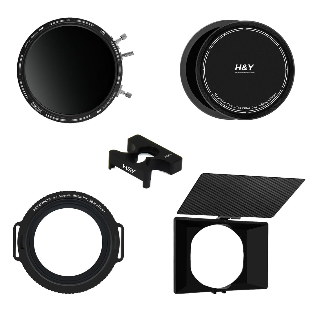 H&Y Filmmaker's Kit Revoring Mark II 58-77mm VND (ND3-1000) Neutraldichtefilter & CPL Zirkularpolari