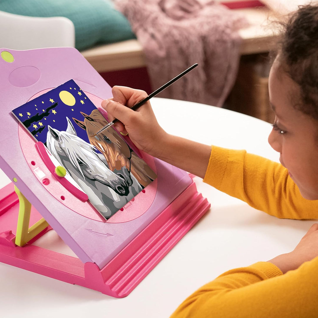 Ravensburger CreArt 28507 - Atelier Pferde - Malen nach Zahlen für Kinder ab 7 Jahre, Malset mit 2 M