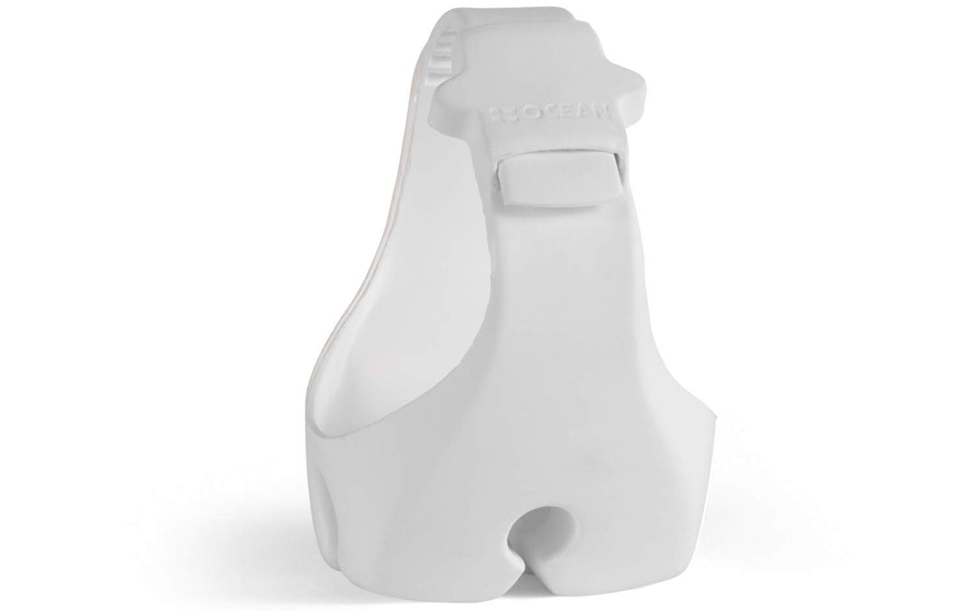wellenshop Rettungsring-Halter für Reling Rohr Clip-On Weiss Rettungsring-Halterung Befestigung Anba