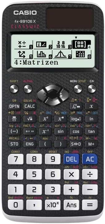 CALCUSO Standardpaket: Casio FX-991 DE X technisch-wissenschaftlicher Taschenrechner + WYNGS Schutzt