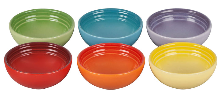 Le Creuset Set mit 6 Vancouver Quetschschalen, 57 ml, mehrfarbig
