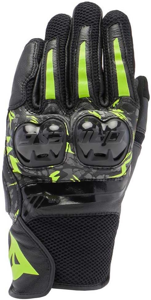Dainese - Mig 3 Unisex Gloves, Leder-Motorradhandschuhe, Knöchelschutz, Touchscreen, für Männer und