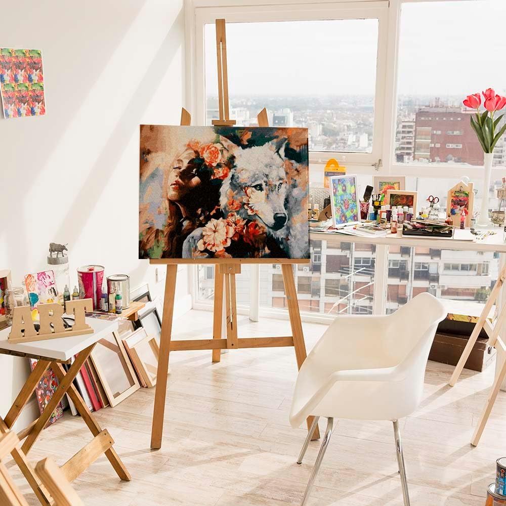 Artnapi Malen nach Zahlen Erwachsene mit Rahmen | DIY Handgemalt | Innere Harmonie | Kit für Anfänge