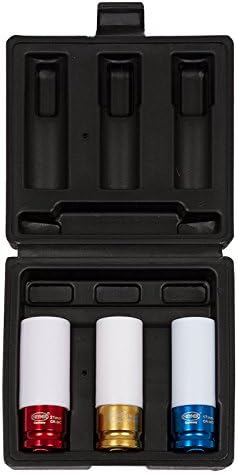 HEYNER® Schlagschrauber Nüsse Set Felgenschonend Kunststoffumantelung Schlagnüsse Einsätze 1/2" Zoll