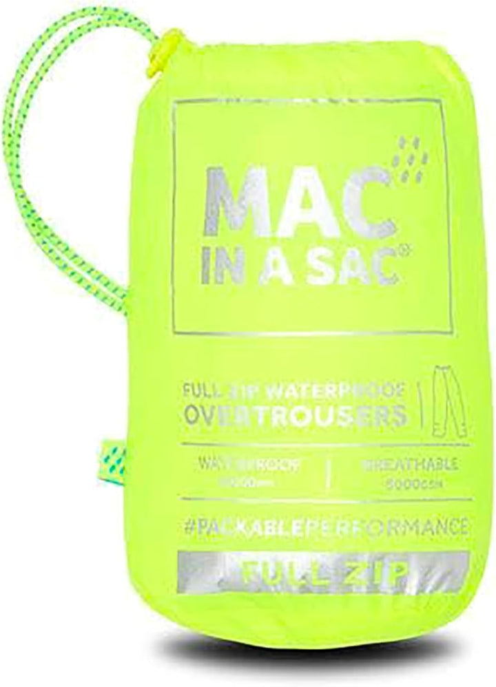Mac in a Sac Herren wasserdichte Überhose Origin Ii - Packable Waterproof Full Zip Overtrousers L Ne