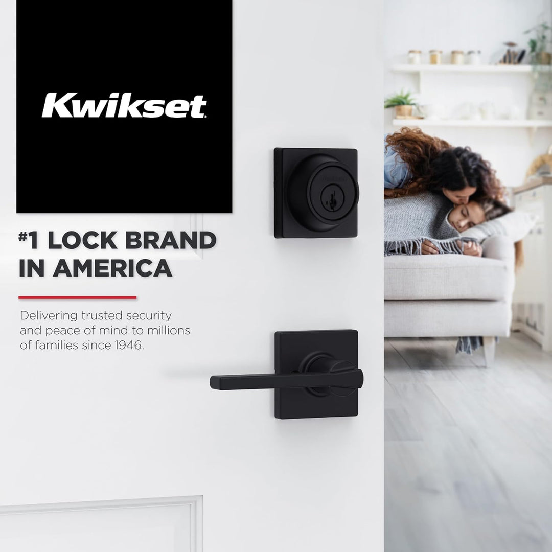 Kwikset 94880-614 Casey Schnuller-Hebel, Mattschwarz
