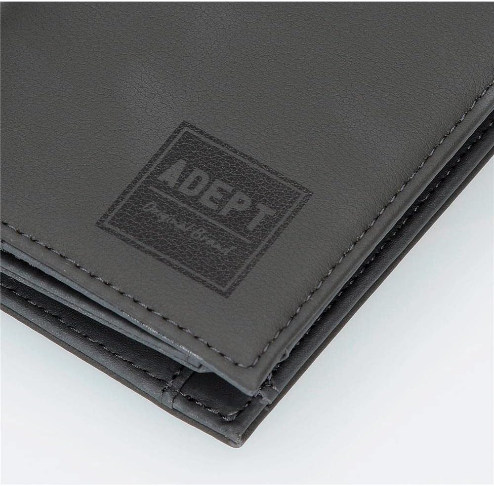 Adept Mark Horizontale Geldbörse mit Geldbörse Grau 11 x 8 x 1 cm Kunstleder, grau, Quertasche mit G
