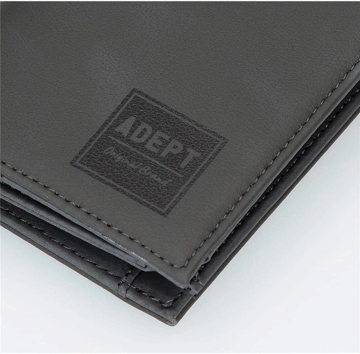 Adept Mark Horizontale Geldbörse mit Geldbörse Grau 11 x 8 x 1 cm Kunstleder, grau, Quertasche mit G