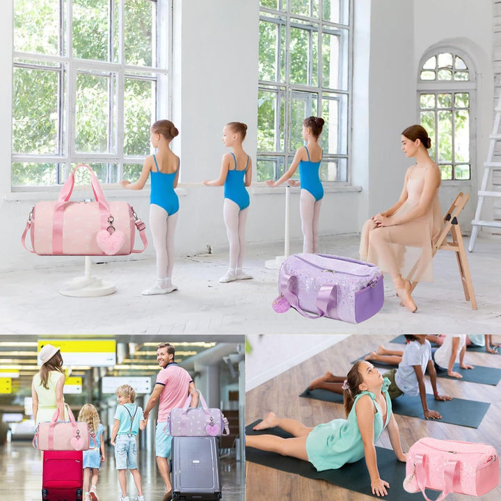 Schmetterling Tasche Kinder Sporttasche Mädchen Ballett Mädchen Kinderhandtasche Balletttasche Kinde