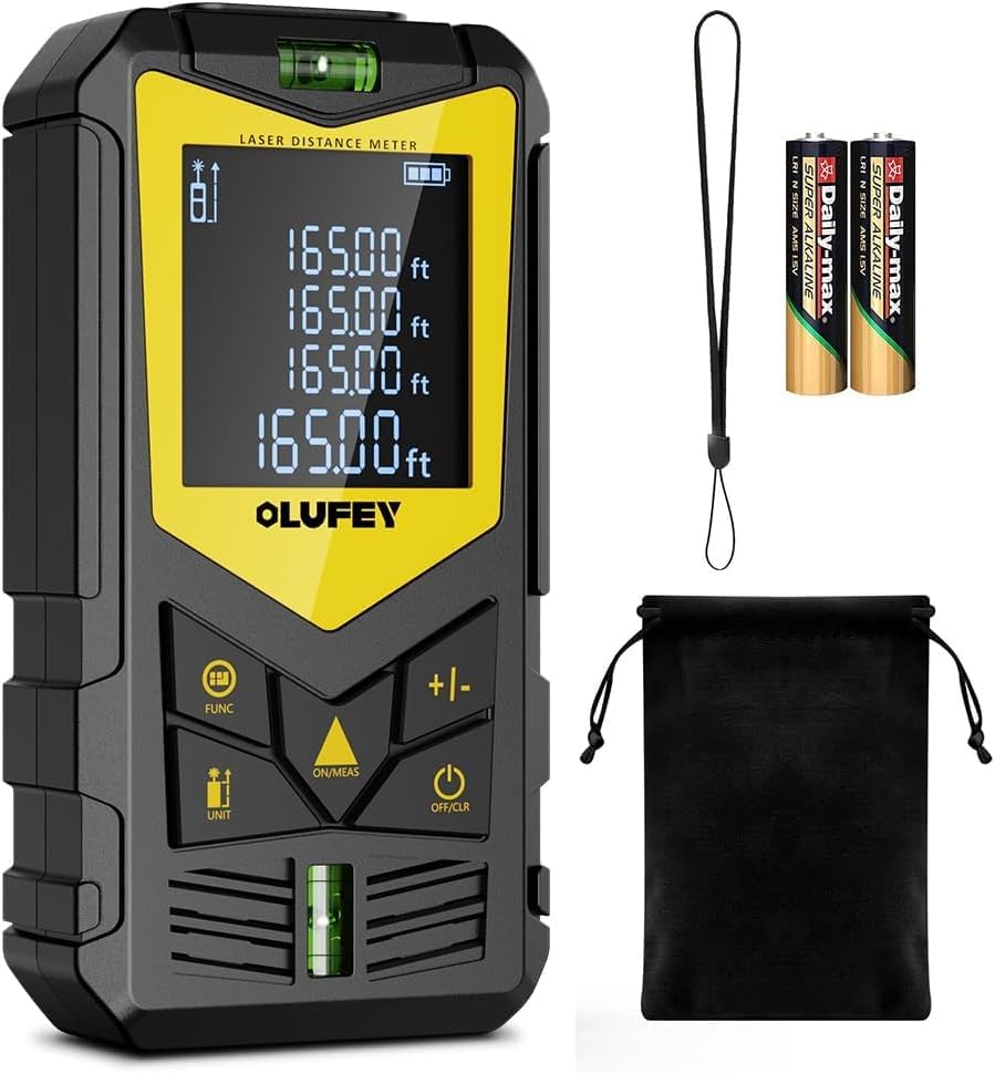 Lasermessung,Laser-Entfernungsmesser, tragbares digitales Messwerkzeug, IP54 Entfernungsmesser mit W