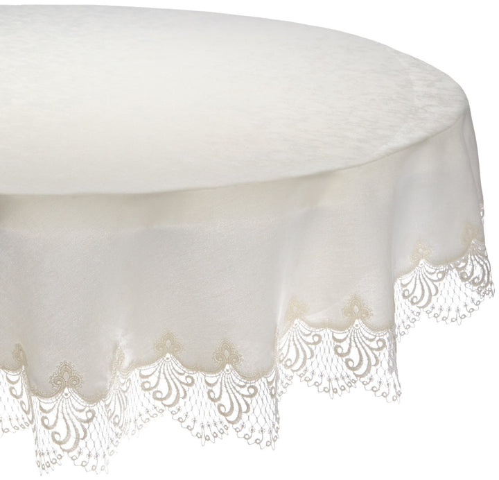 Plauener Spitze by Modespitze 3086M02_14_120 Tischdecke Nizza, Grösse 120 cm, rund 120 cm (Rund), 12