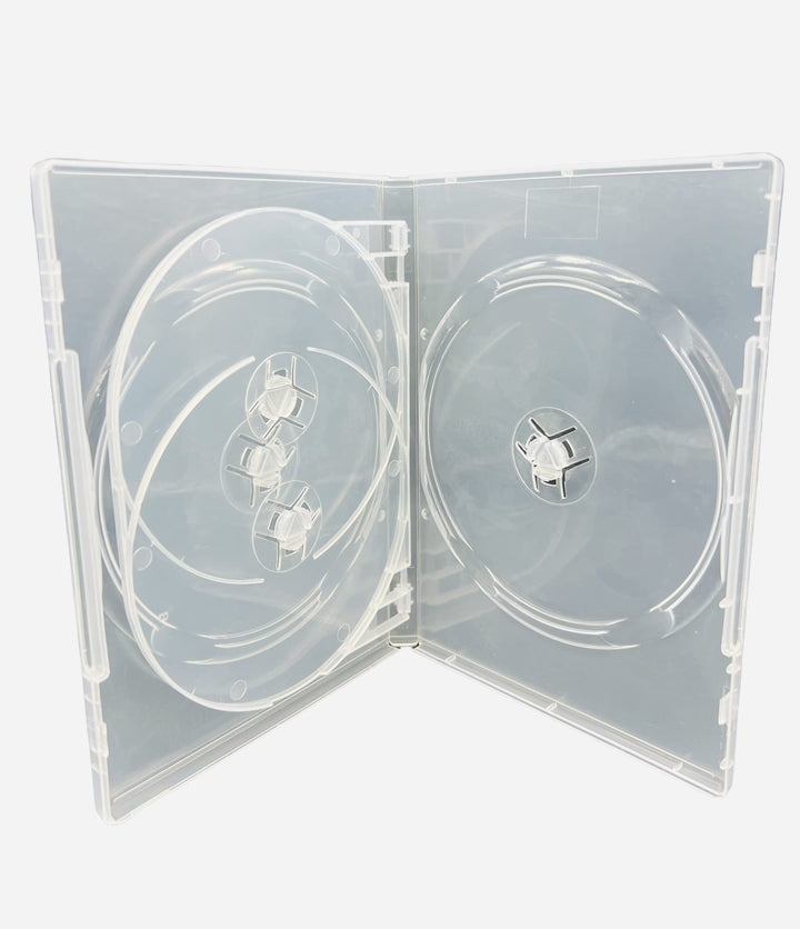 Dragon Trading DVD-/CD/Blu-Ray-Hüllen für 4 DVDs, 14 mm Rücken, transparent, 5 Stück