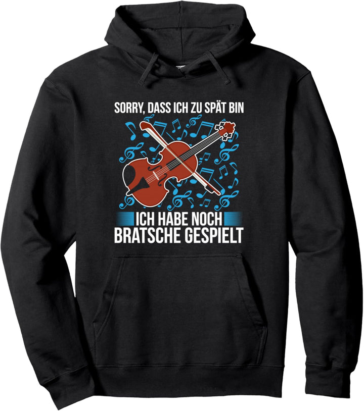 Bratsche Spielen Viola Musik Bratschist Orchester Violist Pullover Hoodie
