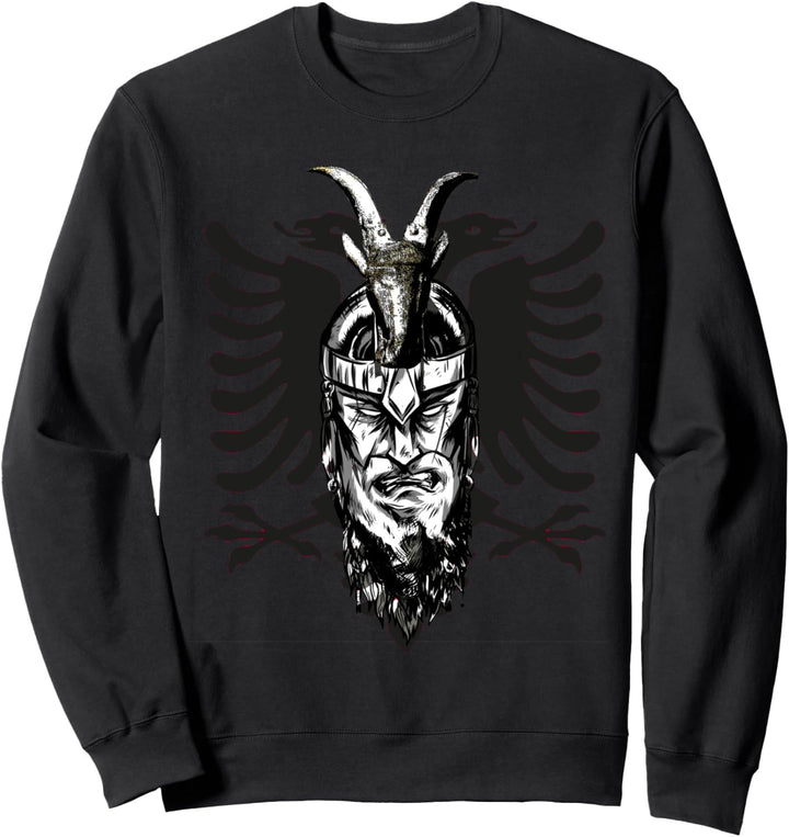 Albanien Kosovo Skenderbeg Doppeladler Flagge Geschenkidee Sweatshirt