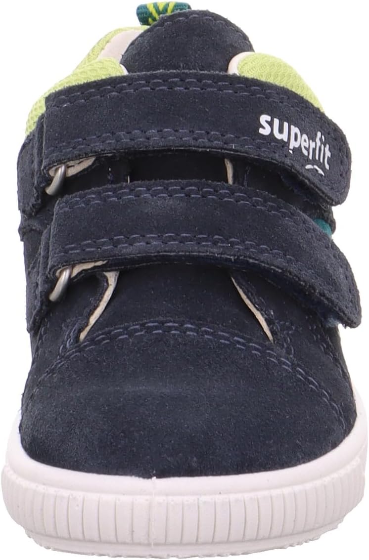 Superfit Mädchen Moppy Sneaker 19 EU Blau Hellgrün 8020, 19 EU Blau Hellgrün 8020