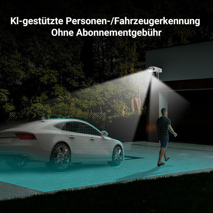 EZVIZ 4MP+4MP WLAN Überwachungskamera Aussen mit Dual-Objektive, 360°-Überwachung, 40m Farbnachtsich