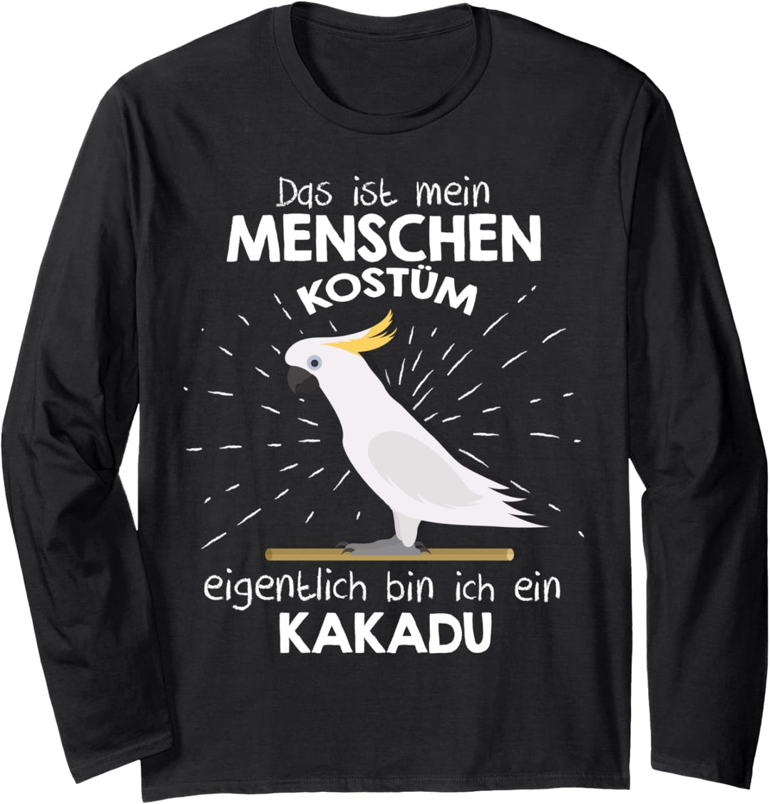 Mein Menschen Kostüm Bin ich ein Kakadu, Halloween Outfit Langarmshirt