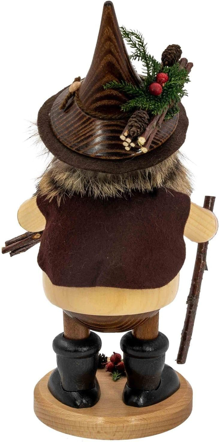 Räuchermännchen Waldwichtel Holzsammler, natur - 25cm Holzsammler Natur, Holzsammler Natur
