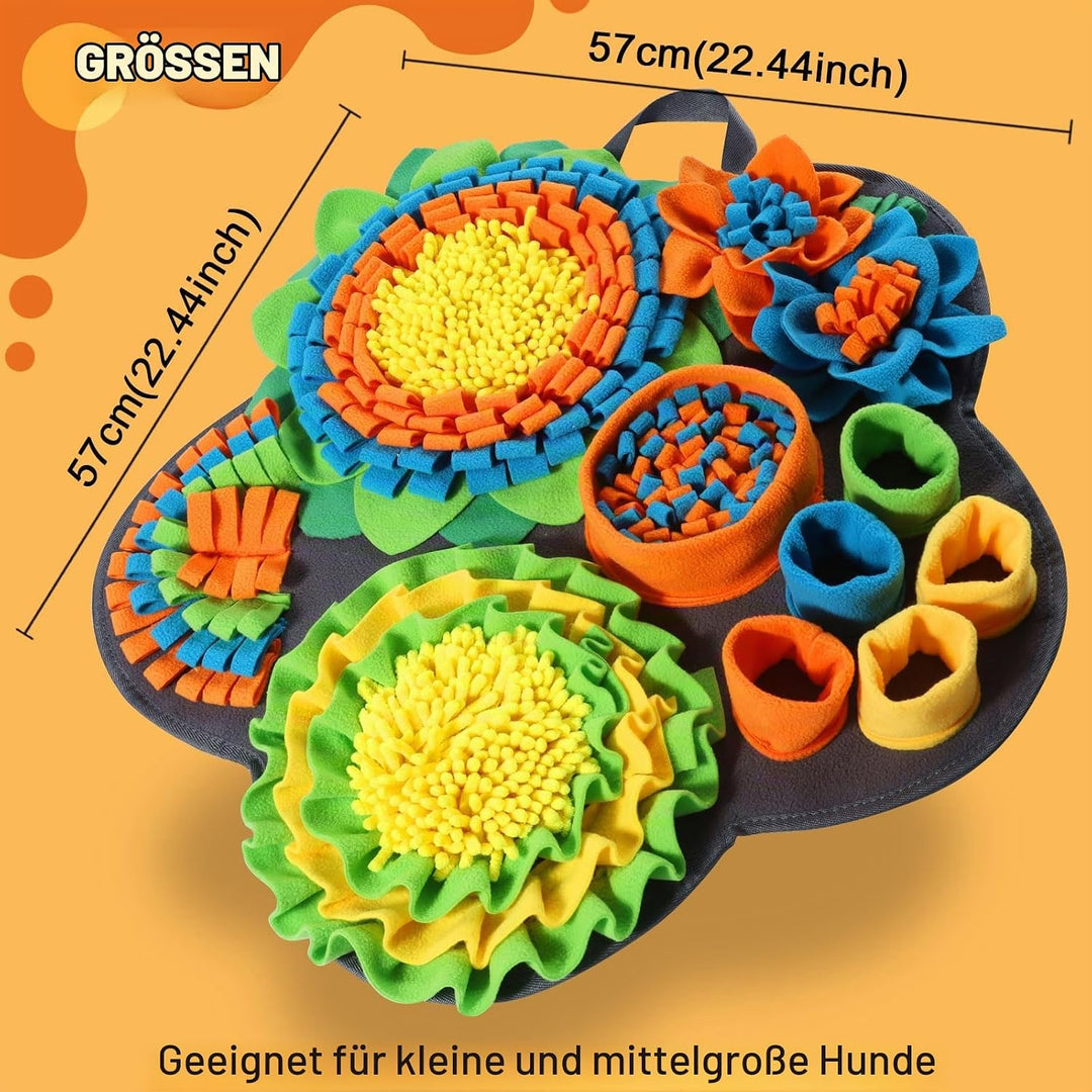 Hund Schnüffelteppich, Schnüffelteppich für Hunde Waschbar Schnüffelmatte Trainingsmatte Riechen Tra