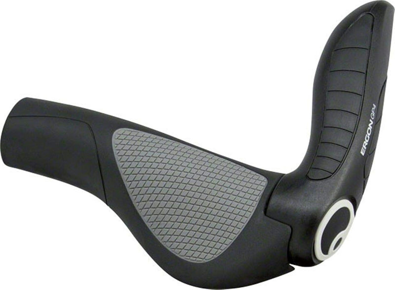 Ergon - GP4 Ergonomische Lock-on Fahrradgriffe mit Bar-End Unterstützung | Regulär kompatible | Für