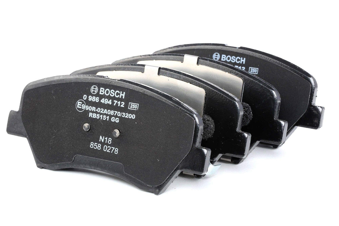 Bosch BP1707 Bremsbeläge - Vorderachse - ECE-R90 Zertifizierung - vier Bremsbeläge pro Set