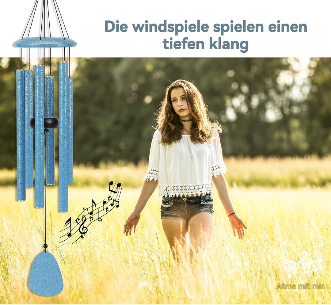Windspiele FüR DraussEn HäNgend Windspiele - 6 RöHren Chimes FüR Garten, Balkon,Windspiel Garten -Ga