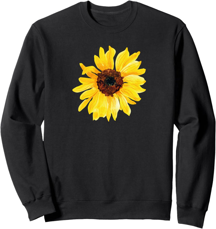 Sonnenblume im Aquarell-Stil, Blume. Sweatshirt