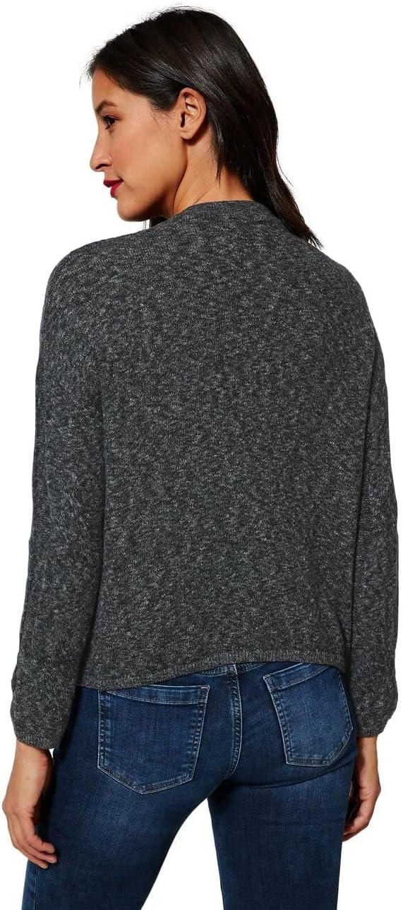 Street One Damen Strickpullover, 42 Anthracite Melange